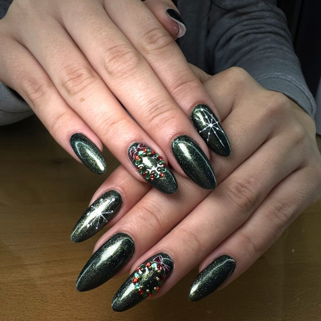 Nail Art Paillettes gris